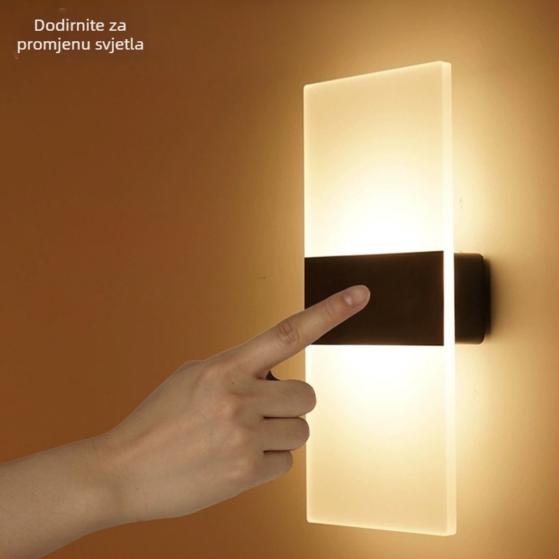 LED inteligentna zidna lampa s indukcijom za ljudsko tijelo, magnetska usisna punjiva zidna lampa, bez bušilice, hotelska zidna usisna noćna lampa za hodnik uz krevet