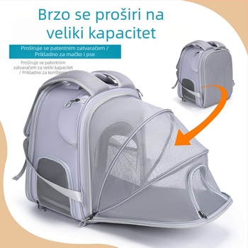 Torba za kućne ljubimce može proširiti kavez za mačke, udobna unutarnja podloga za pse i mačke prilikom izlaska, prozračna prijenosna putna torba za kućne ljubimce, slatki ruksak za kućne ljubimce