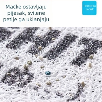 Vertikalna slatka mačja kandža svileni prsten za ulaz u dom dekorativna otirač za vrata atmosferska neklizajuća otirač za stopala od svilenog prstena koji se lako održava