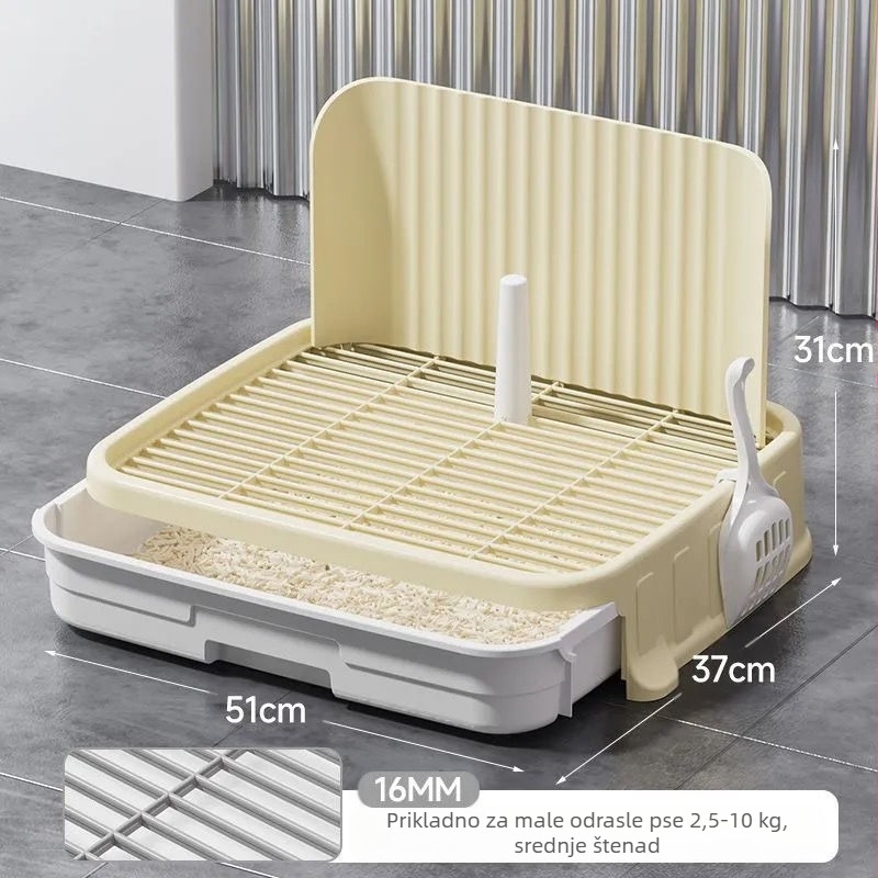 WC za pse male veličine, umivaonik za pse s protukoračenjem, ladica za defekaciju kućnih ljubimaca i štenaca, umivaonik za pijesak za pse