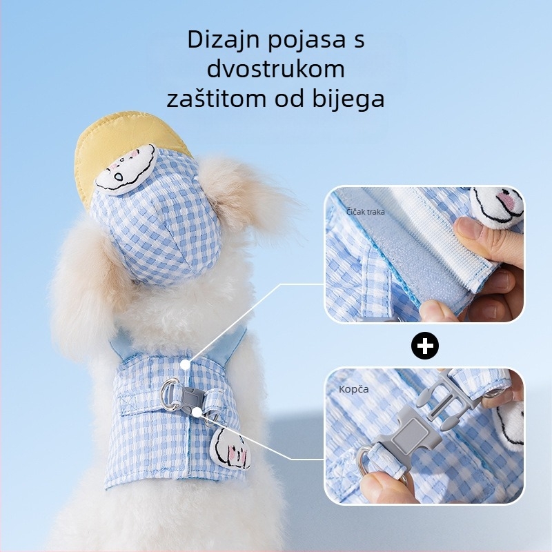 Šešir za kućne ljubimce, pse i mačke, proljeće i ljeto za izlaske, sjenilo za sunce, kapa protiv povlačenja, protiv rose, podesiva kopča za uši