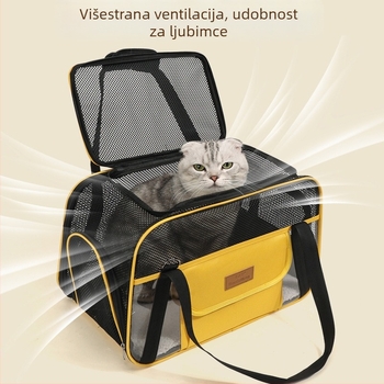 Ljetna nova stilska, negušljiva, prozračna torba za pohranu, višenamjenska, torba za kućne ljubimce velikog kapaciteta s otvorenim vrhom, prijenosna, sklopiva, prekogranična