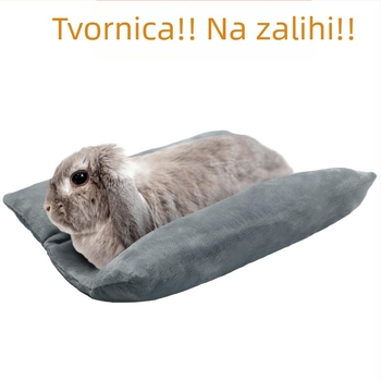 Mekani krevet za zečeve, topli konkavni krevet za male životinje, plišani jastuk, pamučni jastuk, kavez za kućne ljubimce, podloga za spavanje