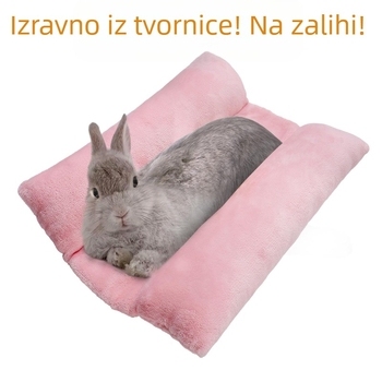 Mekani krevet za zečeve, topli konkavni krevet za male životinje, plišani jastuk, pamučni jastuk, kavez za kućne ljubimce, podloga za spavanje