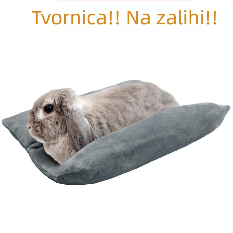 Mekani krevet za zečeve, topli konkavni krevet za male životinje, plišani jastuk, pamučni jastuk, kavez za kućne ljubimce, podloga za spavanje