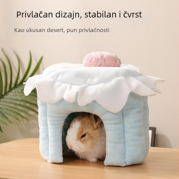 Du Laohan prekogranično sklonište za hrčke, kućica za zamorce, sklonište za činčile, kućica za zečeve, gnijezdo za zečeve, gnijezdo za zamorce, pamučno gnijezdo