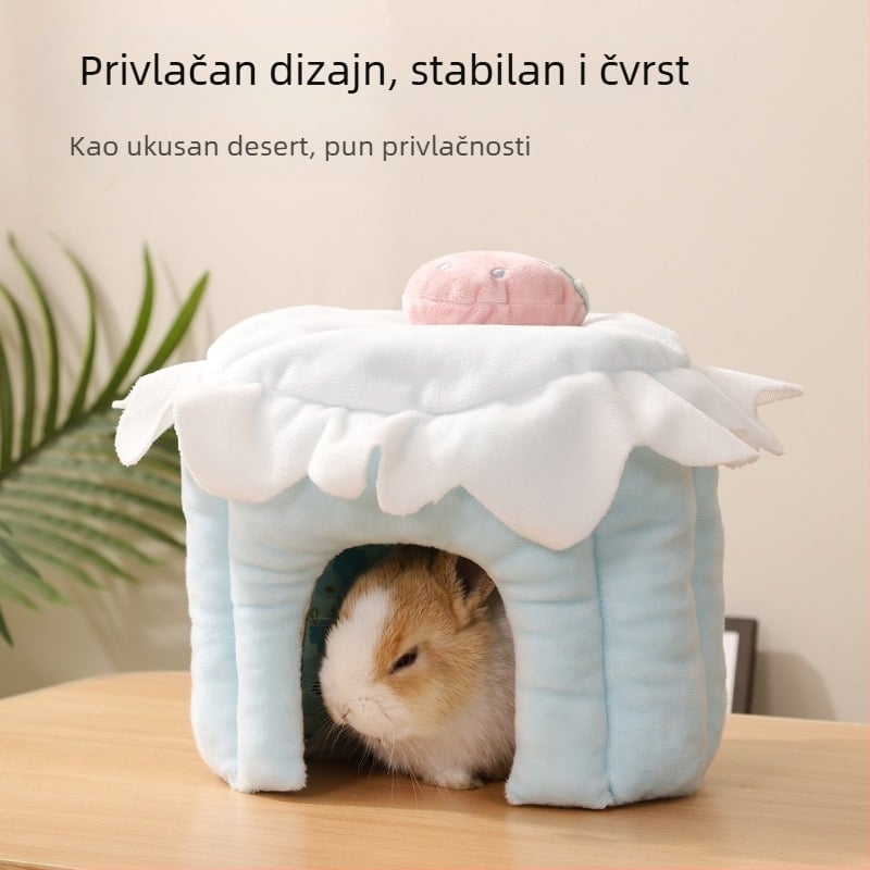 Du Laohan prekogranično sklonište za hrčke, kućica za zamorce, sklonište za činčile, kućica za zečeve, gnijezdo za zečeve, gnijezdo za zamorce, pamučno gnijezdo