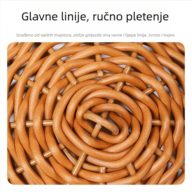 Viseće gnijezdo za papige, ratanovo gnijezdo za ptice, otporno na ugrize, ljetno, četiri godišnja doba, univerzalna sofa, božur, Xuanfeng, gnijezdo za spavanje od tigrove kože