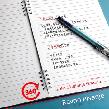 Morandi bilježnica u boji B5, zadebljana spiralna bilježnica s vodoravnim linijama, visokovrijedna bilježnica za studente