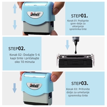 Desmei KL1444 fotoosjetljivi materijal za brtvljenje veleprodaja tvornica vrtić škola dječja odjeća pečat s imenom