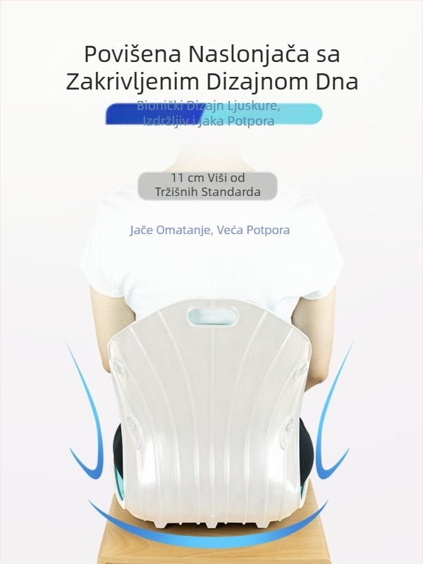 Uredski jastuk za korekciju naslona i struka za dugotrajno sjedenje bez umora, ergonomski jastuk za kućnu stolicu za trudnice