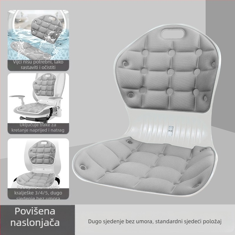 Uredski jastuk za korekciju naslona i struka za dugotrajno sjedenje bez umora, ergonomski jastuk za kućnu stolicu za trudnice