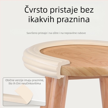 Zaštitna traka za kutni stolić za kavu, zaštita okoliša, NBR materijal, netoksična, neprianjajuća, zaštitna traka za mekane rubove protiv sudara, 2 m