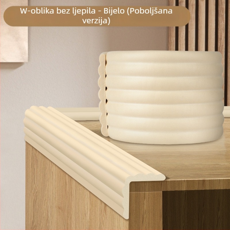 Zaštitna traka za kutni stolić za kavu, zaštita okoliša, NBR materijal, netoksična, neprianjajuća, zaštitna traka za mekane rubove protiv sudara, 2 m