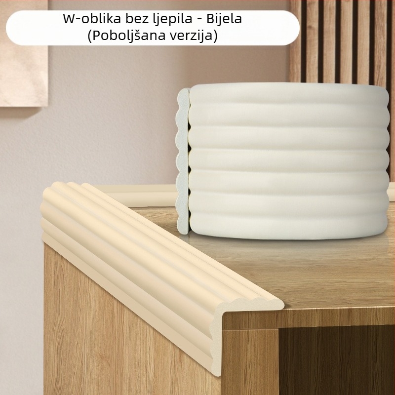 Zaštitna traka za kutni stolić za kavu, zaštita okoliša, NBR materijal, netoksična, neprianjajuća, zaštitna traka za mekane rubove protiv sudara, 2 m
