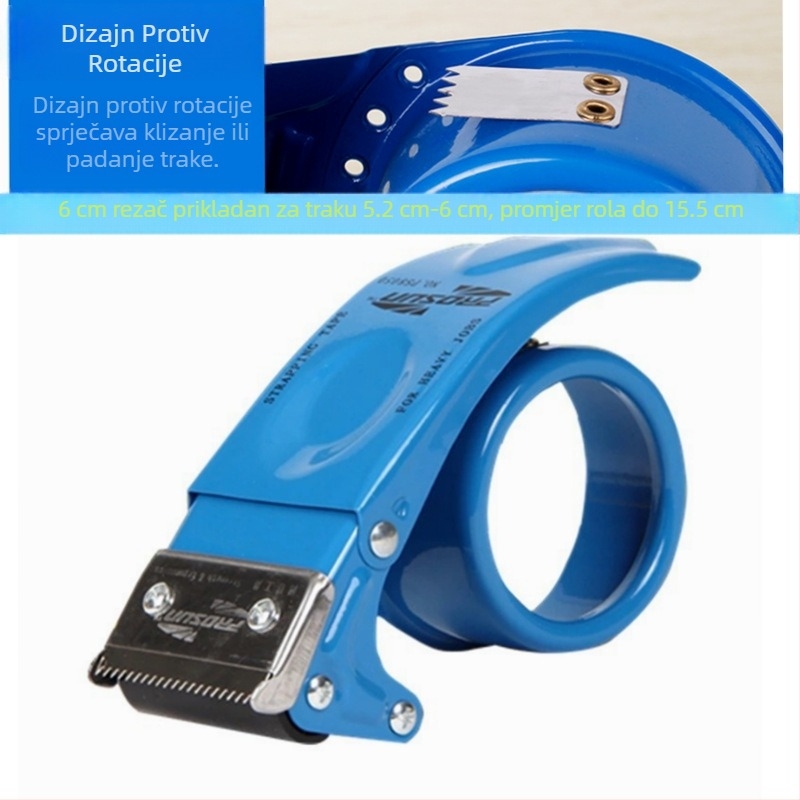 Metalni rezač 48 mm, zatvarač kutija, prozirna traka, stroj za brtvljenje, veleprodaja, ručni držač trake za pakiranje artefakata