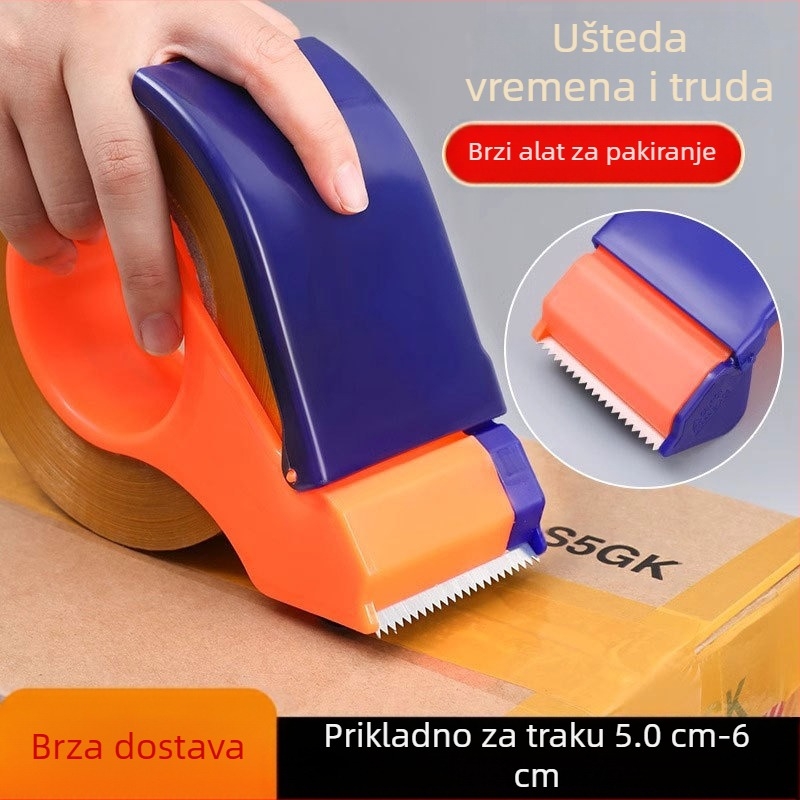 Metalni rezač 48 mm, zatvarač kutija, prozirna traka, stroj za brtvljenje, veleprodaja, ručni držač trake za pakiranje artefakata