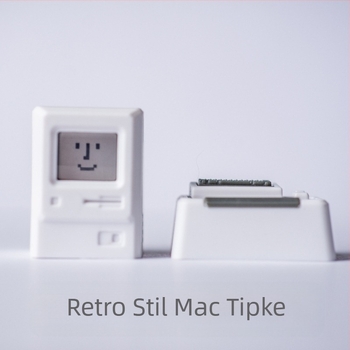 MAC tipkovnica FC crveno-bijela mehanička tipkovnica, Mac Macita iz 80-ih, retro personalizirana prozirna tipkovnica