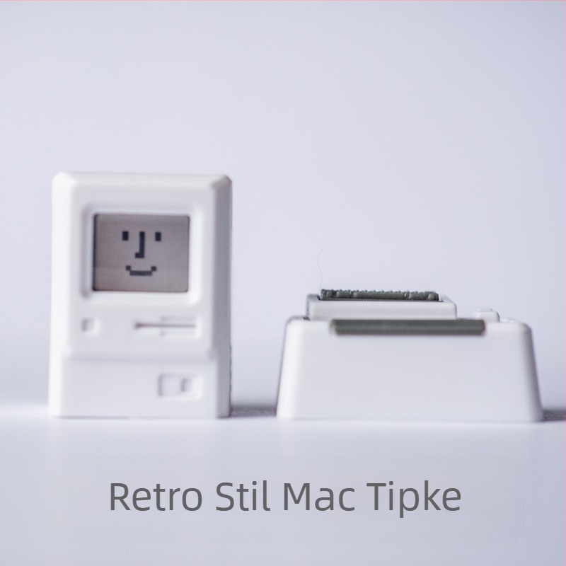 MAC tipkovnica FC crveno-bijela mehanička tipkovnica, Mac Macita iz 80-ih, retro personalizirana prozirna tipkovnica