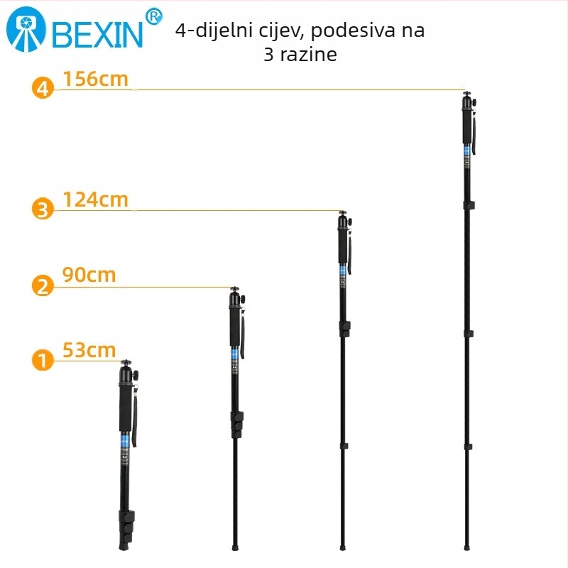 SLR kamera monopod fotografija lagana prijenosna vanjska selfie vjenčanje video snimanje PTZ stabilizator nosač