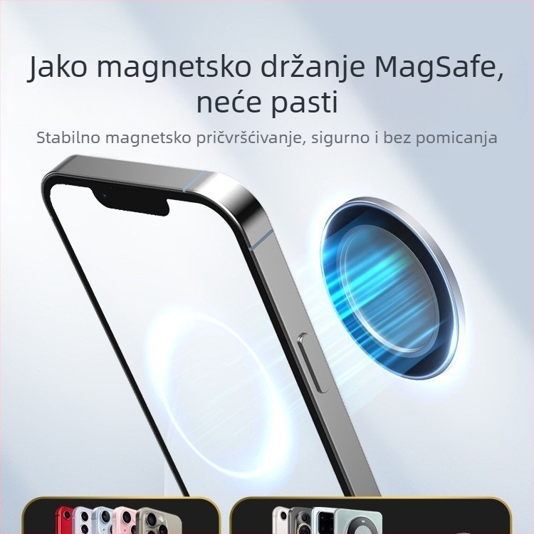 Aluminijska legura MagSafe magnetsko apsorpcijsko ogledalo za mobitel sa stražnje strane za samofotografiranje, artefakt, Vlog live HD konveksno ogledalo za šminkanje