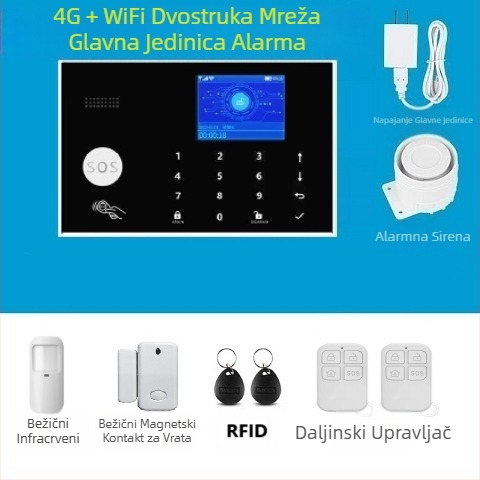 Protuprovalni alarm Infracrveni senzor Ljudsko tijelo Kućanski Komercijalni Senzor za Vrata i Prozore WIFI Protuprovalni Daljinski Alarm