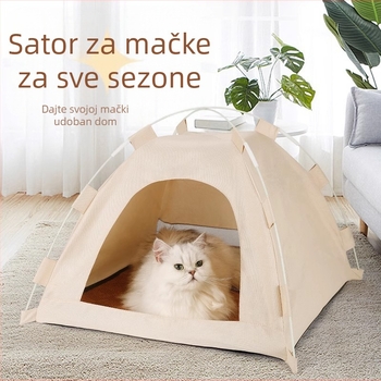 Šator za kućne ljubimce, ljetna rashladna podloga, kavez za mačke, ledena podloga za mačke, vanjska sklopiva kućna mačja gnijezdo, osjet hlađenja