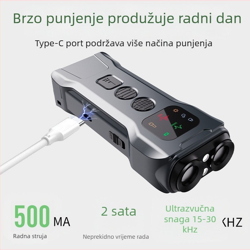 Cross-Border Popularni ultrazvučni uređaj za zaustavljanje lajanja, Cross-Border Special dvostruki repelent za pse, prijenosni uređaj za dresuru pasa, repelent za pse koji laju