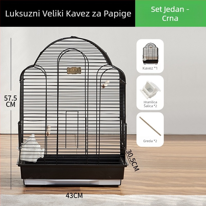 Xuanfeng kavez za papigu od tigrove kože, kavez za ptice, Zihao Hua veliki model Villa osam GE kavez, veliki kavez za uzgoj brata božura