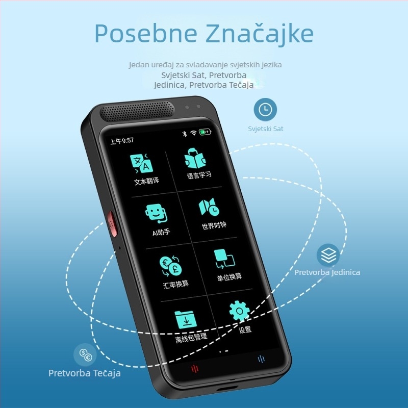 Inteligentni glasovni prevoditelj Z6 Foto Offline prevoditelj Online višejezični Ai inteligentni prevoditelj za inozemstvo