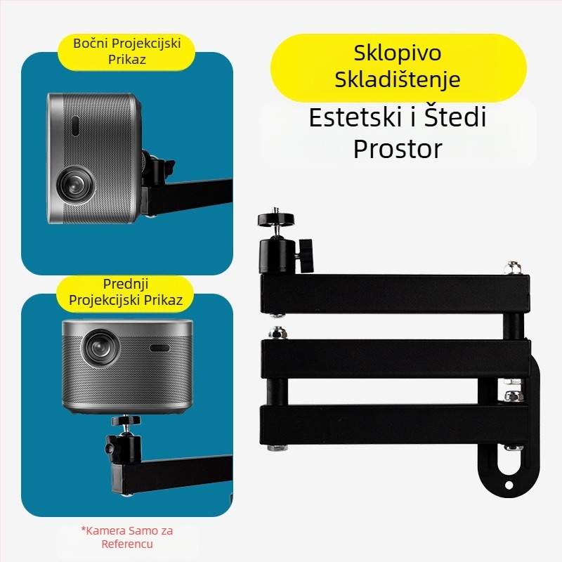 Nosač za projektor, zidni, sklopivi, uz krevet, zidni nosač za kućnu upotrebu, Jmgo Dangbei Coollebo Universal PTZ
