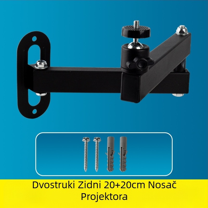 Nosač za projektor, zidni, sklopivi, uz krevet, zidni nosač za kućnu upotrebu, Jmgo Dangbei Coollebo Universal PTZ