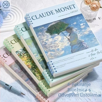 Uljana slika Poznata slika Knjiga s odvojivim listovima b5 Izmjenjiva bilježnica Visoka vrijednost boje Ne prikazuje se zavojnica Kružna knjiga Studentska bilježnica