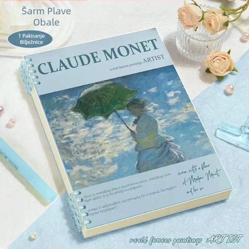 Uljana slika Poznata slika Knjiga s odvojivim listovima b5 Izmjenjiva bilježnica Visoka vrijednost boje Ne prikazuje se zavojnica Kružna knjiga Studentska bilježnica