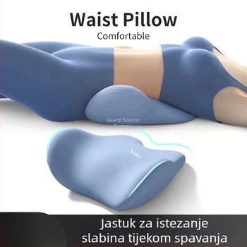 Jastučić za struk za krevet, jastuk za spavanje, ergonomska zaštita struka, lumbalna i lumbalna podloga za ležanje, lumbalna izbočina, potpora za spavanje i lumbalni dio tijela