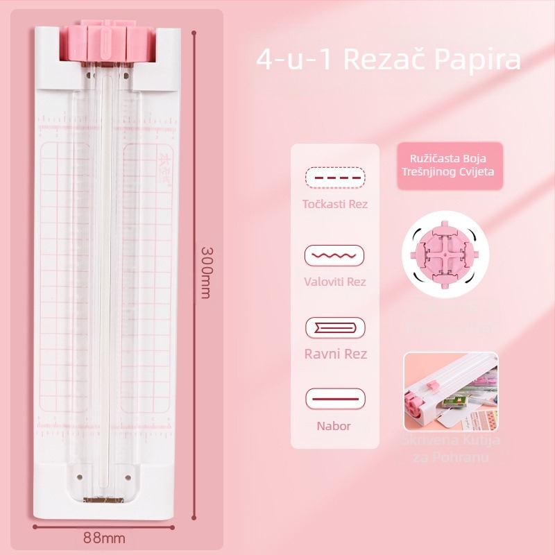 Rezač papira četiri u jednom, Alat za rezanje papira, Stručnjak za rezanje papira, Stroj za rezanje papira, Rezač papira, Alat za rezanje, Kreativni poklon