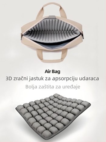 Prijenosna torba za laptop 16 inča, crossbody, pogodna za Apple, Huawei, Xiaomi, Lenovo 14, zračni jastuci velikog kapaciteta, prilagođena