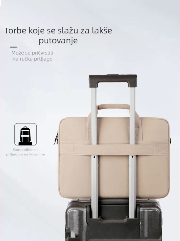 Prijenosna torba za laptop 16 inča, crossbody, pogodna za Apple, Huawei, Xiaomi, Lenovo 14, zračni jastuci velikog kapaciteta, prilagođena