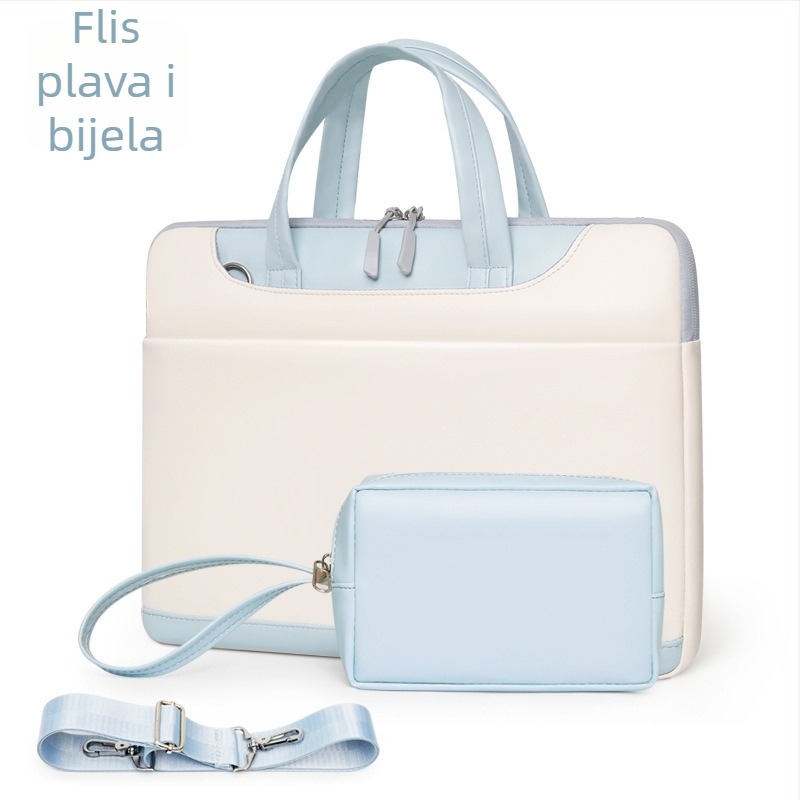 Torba za prijenosno računalo preko ramena, napredna prijenosna aktovka za žene, 13-15,6" torba za tablet računalo