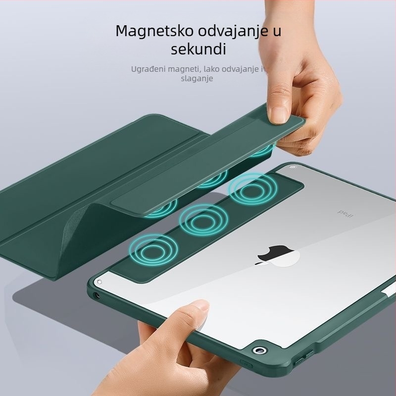 Pogodno za zaštitnu futrolu za iPad, magnetsku mini zaštitnu futrolu, zaštitnu futrolu za tablet protiv pada, zaštitnu futrolu za iPad s postoljem