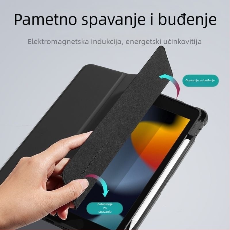 Pogodno za zaštitnu futrolu za iPad, magnetsku mini zaštitnu futrolu, zaštitnu futrolu za tablet protiv pada, zaštitnu futrolu za iPad s postoljem