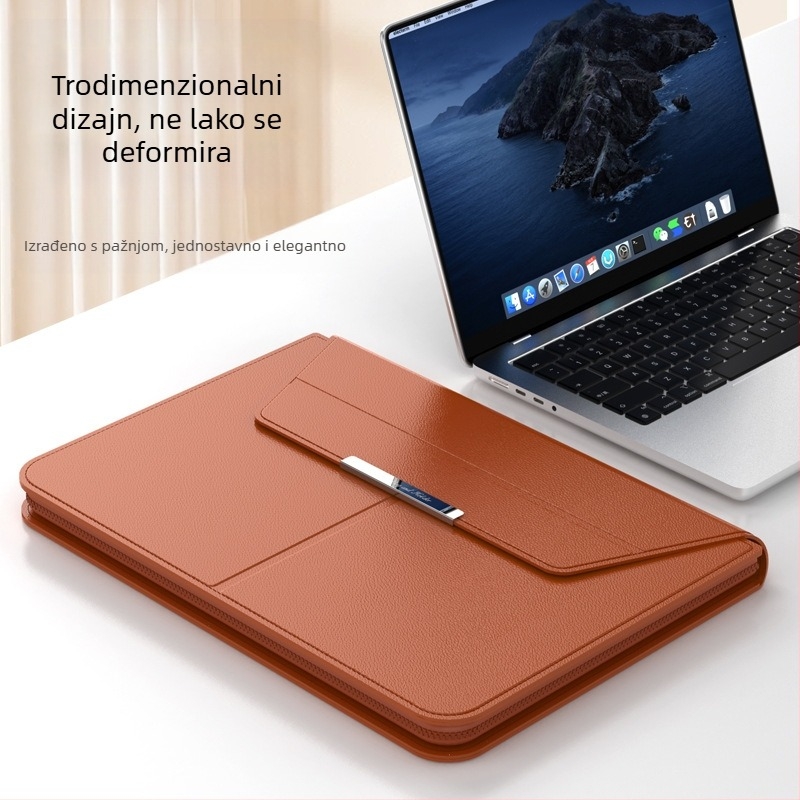 Višenamjenska unutarnja torba za prijenosno računalo 14 inča s postoljem, zaštitnim poklopcem 15,3 m²/3, torba za računalo s patentnim zatvaračem na zalihi