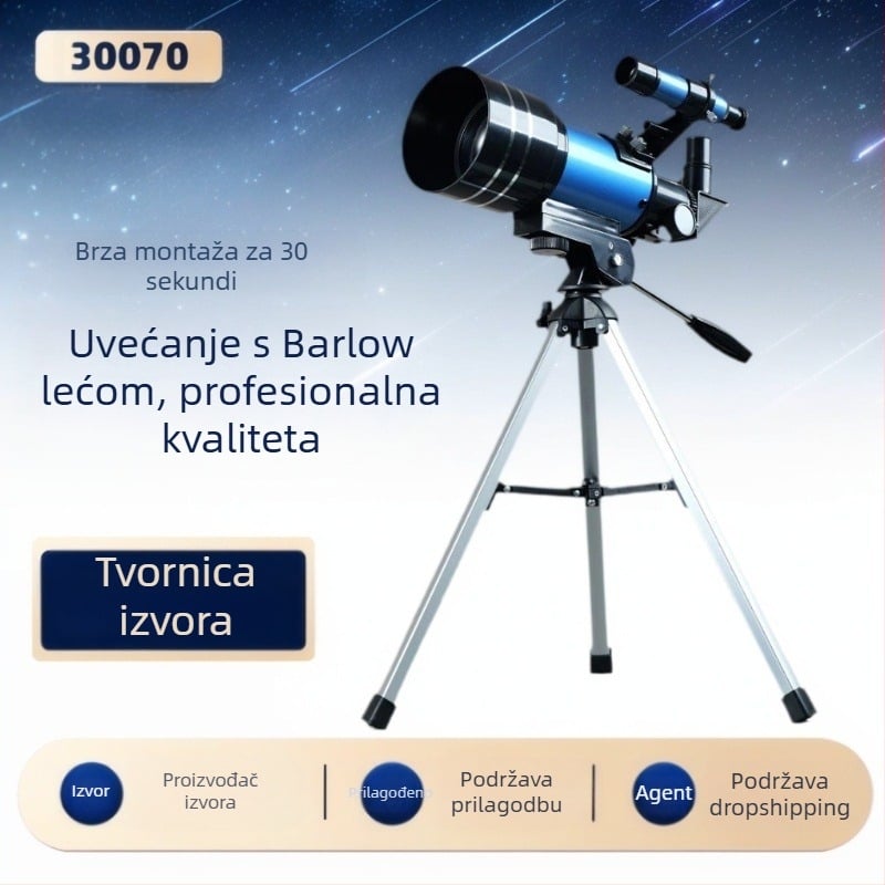 Proizvođač Veleprodaja Astronomski Teleskop Profesionalno Promatranje Zvijezda 30070 Astronomski Teleskop Dječji Poklon Teleskop