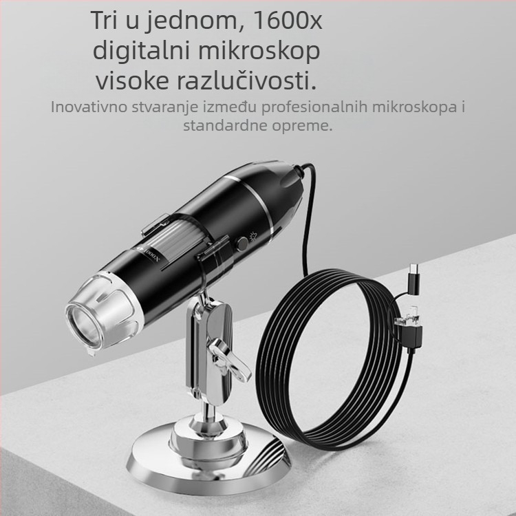 Tvornički veleprodajni HD 1600 puta USB tri-u-jednom digitalni mikroskop HD elektronski mikroskop