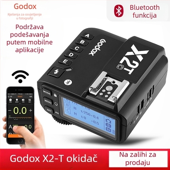 Shenniu X2-T bljeskalica ugrađeni 2.4g bežični odašiljač TTL Bluetooth funkcija jednostavno rukovanje podrška za mobilni telefon
