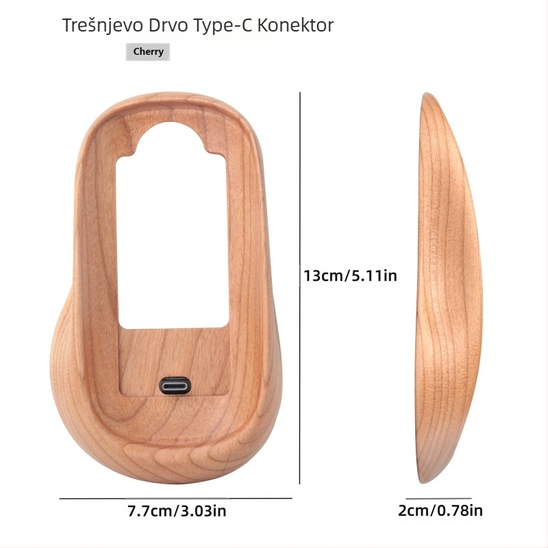 Zaštitna futrola za Magic Mouse od oraha, pogodna za Apple Magic Mouse, pojačavajuća baza od punog drva