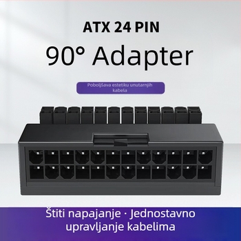 Stolno računalo ATX 24P adapter za napajanje 24P glava upravljača matična ploča računala 24PIN glava upravljača koja emitira svjetlo