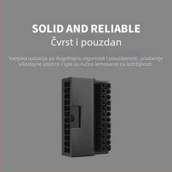 Stolno računalo ATX 24P adapter za napajanje 24P glava upravljača matična ploča računala 24PIN glava upravljača koja emitira svjetlo