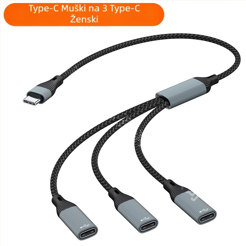 Star rail USB revolution jedan-tri ženski tip-c razdjelnik za prijenosnu liniju, OTG priključna stanica za računalo, proširenje
