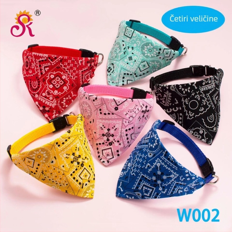 Ručnik za slinu za kućne ljubimce, pas, veliki pas, zlatni retriver, slatki ručnik za mačke, trokutasti ručnik, srednji pas, podesivi džep za slinu